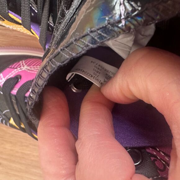 Disney Nightmare Before Christmas Jack & Sally High Top Sneakers Women’s 7.5 NWT - Picture 5 of 7